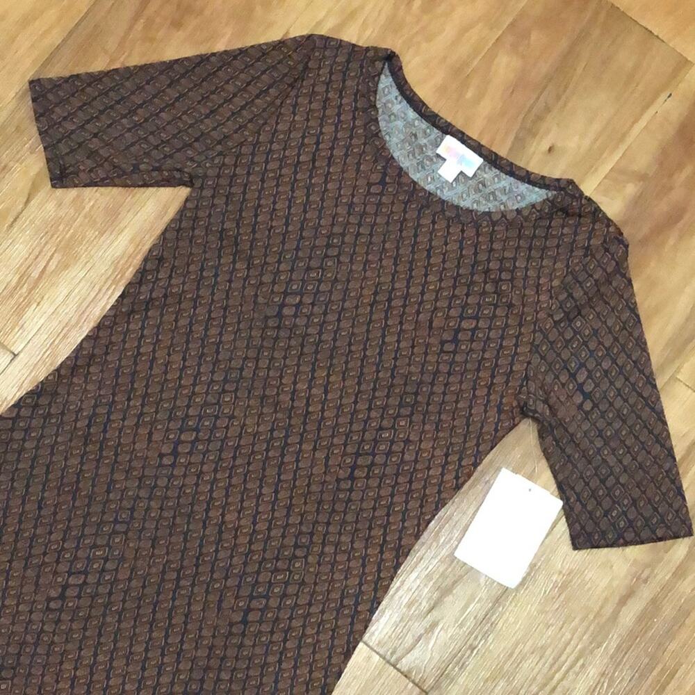 LuLaRoe Geometric Diamond Julia Dress Size XXS